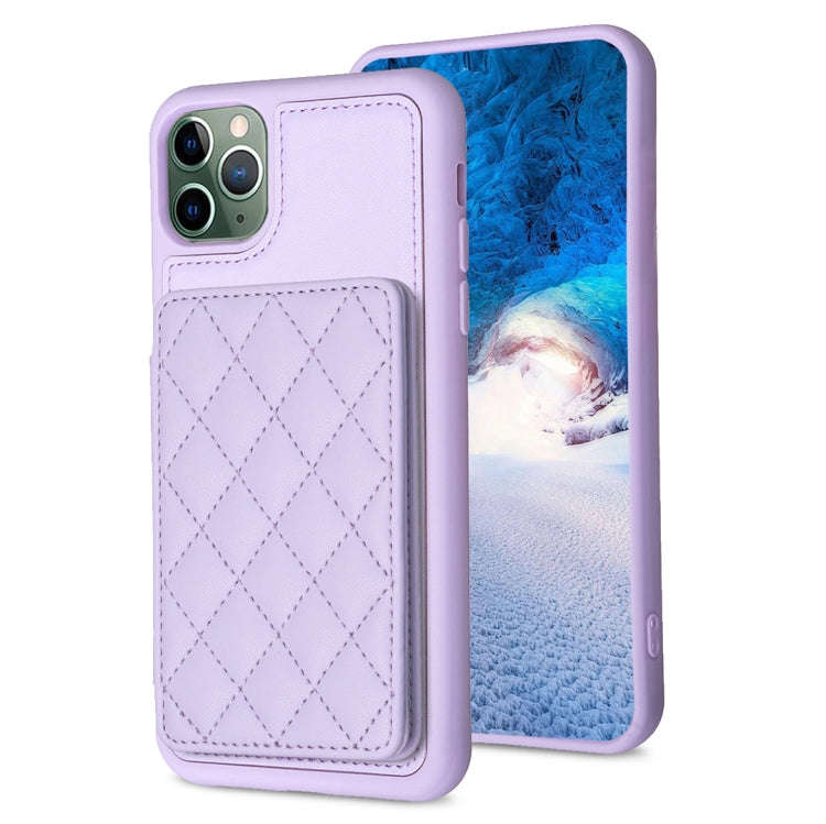 BF25 Square Plaid Card Bag Holder Phone Case, For iPhone 12 Pro Max, For iPhone 11 Pro Max, For i...