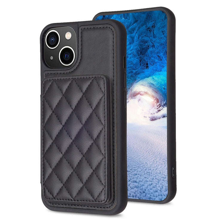 BF25 Square Plaid Card Bag Holder Phone Case, For iPhone 12 Pro Max, For iPhone 11 Pro Max, For i...