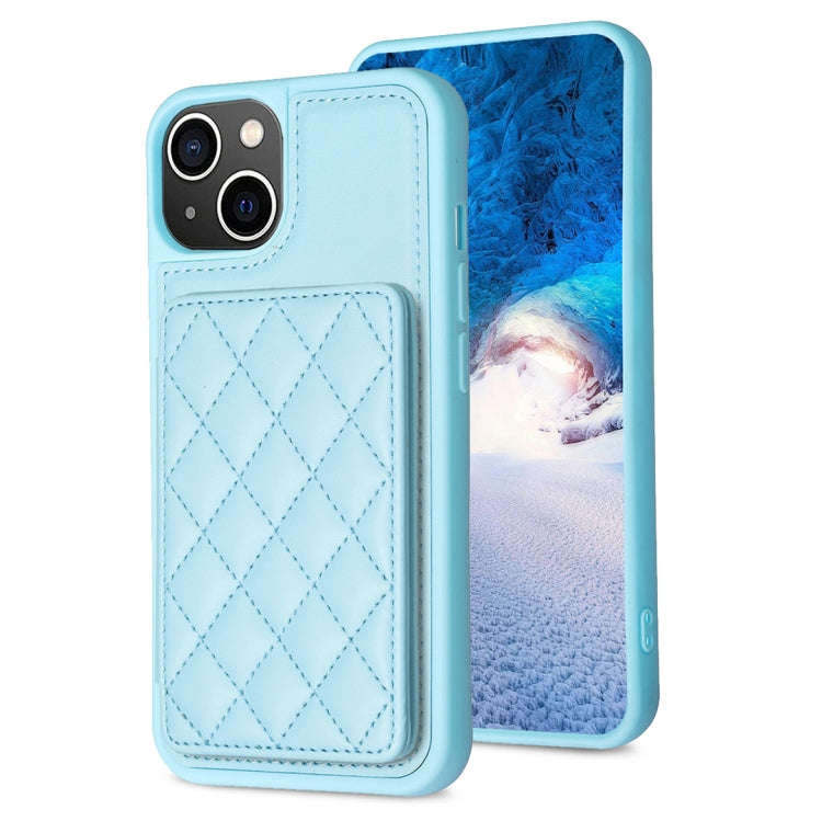 BF25 Square Plaid Card Bag Holder Phone Case, For iPhone 12 Pro Max, For iPhone 11 Pro Max, For i...