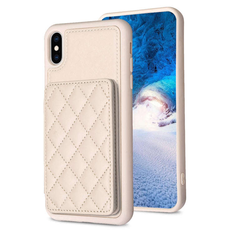 BF25 Square Plaid Card Bag Holder Phone Case, For iPhone 12 Pro Max, For iPhone 11 Pro Max, For i...