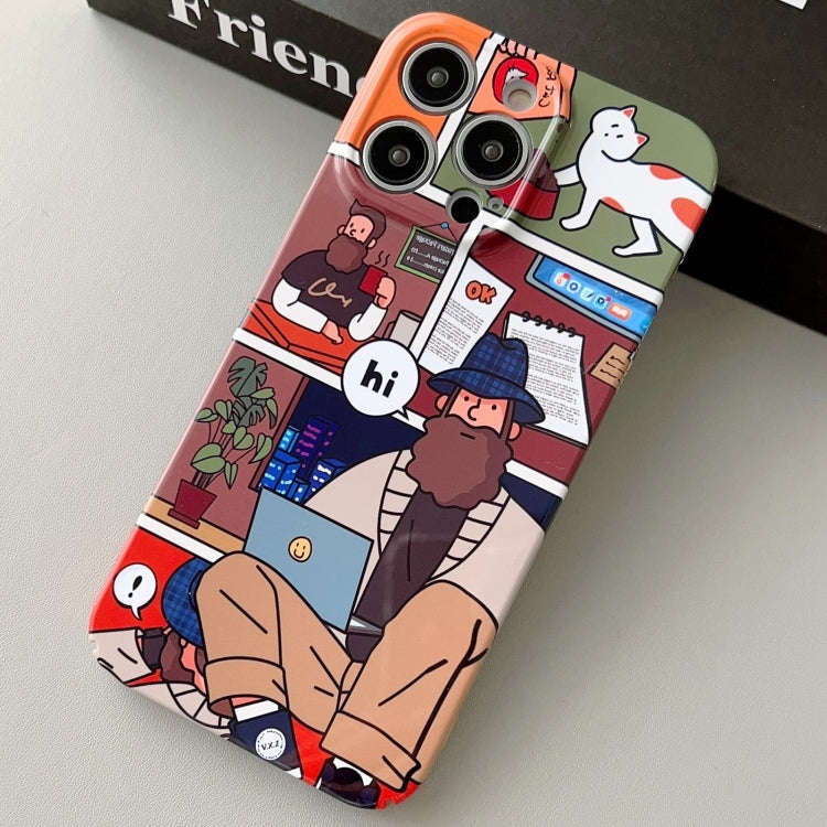 Painted Pattern Precise Hole PC Phone Case, For iPhone 12 Pro