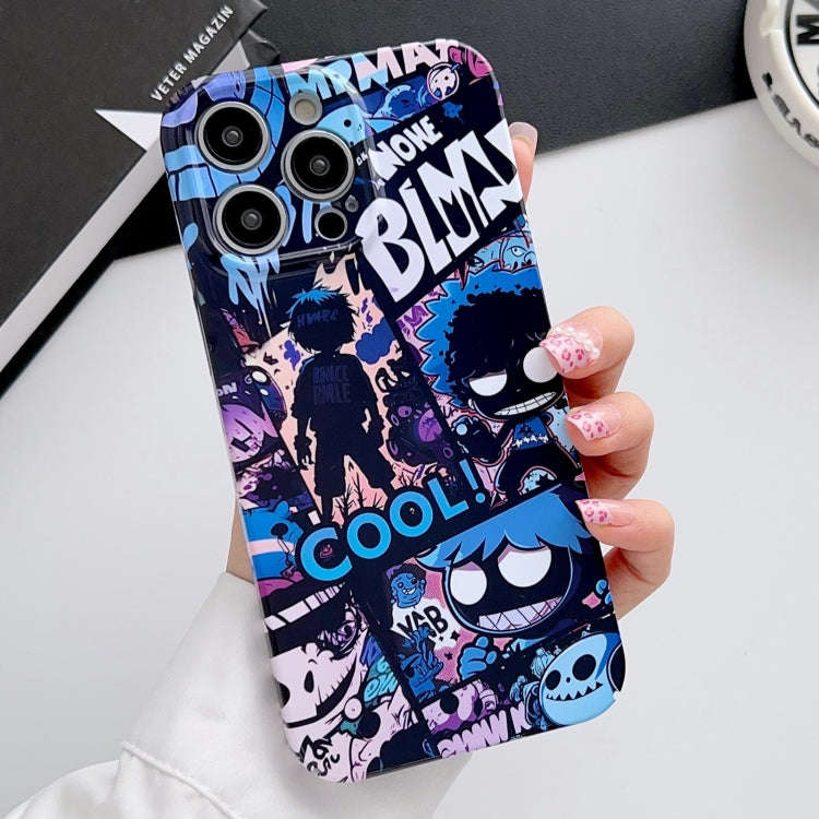 Painted Pattern Precise Hole PC Phone Case, For iPhone 15 Pro
