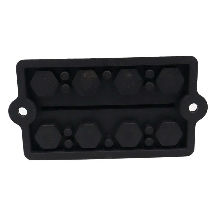 RV Modified Yacht Double-row 4-way Busbar with Dust Cover, CP-3156 M8, CP-3157 M10