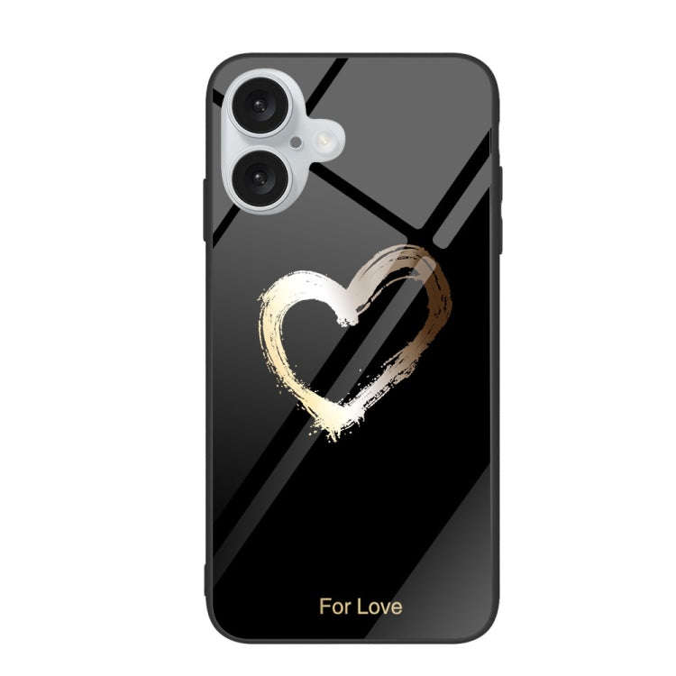 Colorful Painted Glass Phone Case, For iPhone 16, For iPhone 15 Pro Max, For iPhone 15 Pro