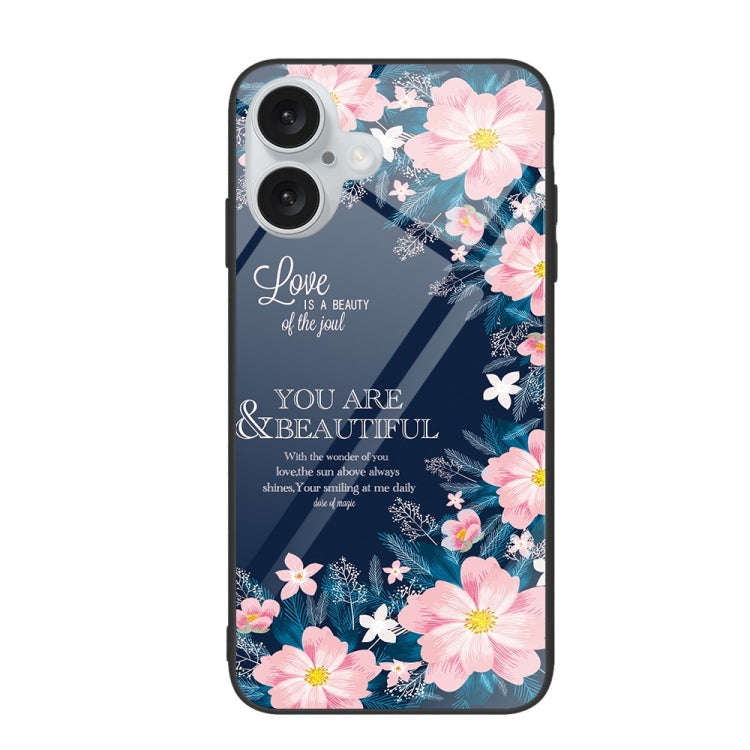 Colorful Painted Glass Phone Case, For iPhone 16, For iPhone 15 Pro Max, For iPhone 15 Pro