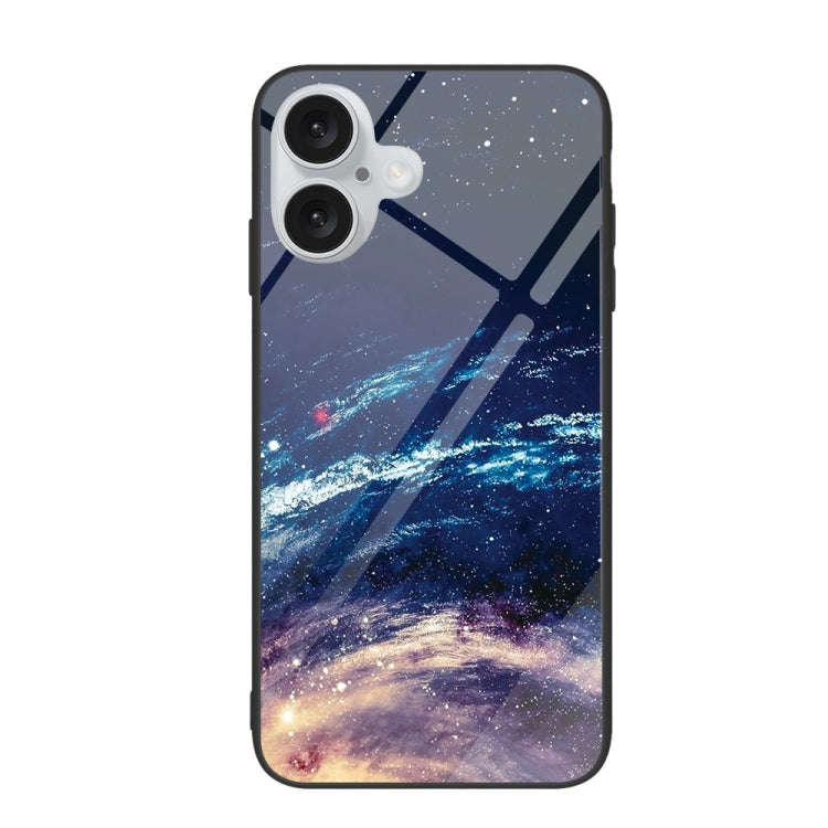 Colorful Painted Glass Phone Case, For iPhone 16, For iPhone 15 Pro Max, For iPhone 15 Pro