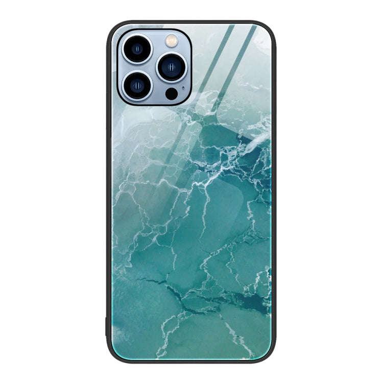 Marble Pattern Glass Protective Phone Case, For iPhone 17 Pro Max, For iPhone 17 Pro, For iPhone ...