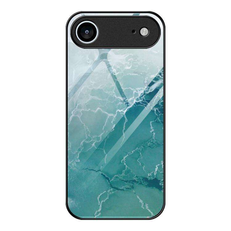 Marble Pattern Glass Protective Phone Case, For iPhone 17 Pro Max, For iPhone 17 Pro, For iPhone ...