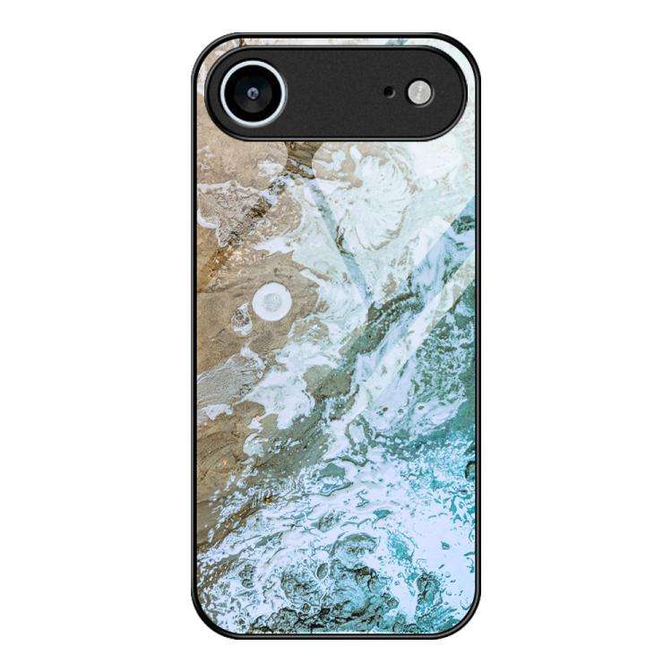 Marble Pattern Glass Protective Phone Case, For iPhone 17 Pro Max, For iPhone 17 Pro, For iPhone ...