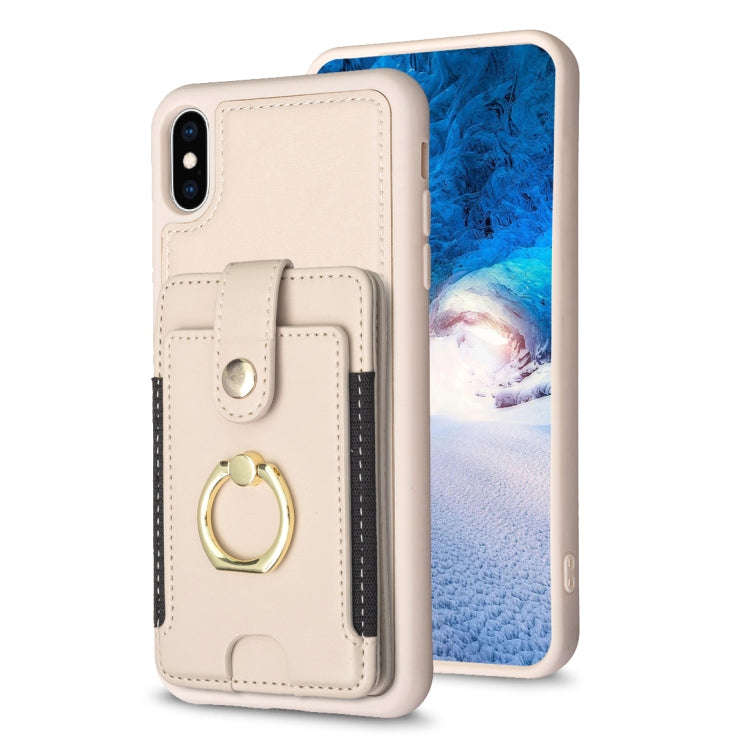 BF27 Metal Ring Card Bag Holder Phone Case, For iPhone 12 Pro Max, For iPhone 11 Pro Max, For iPh...