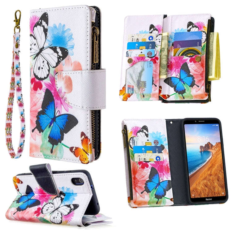 Colored Drawing Pattern Zipper Horizontal Flip Leather Case with Holder & Card Slots & Wallet, Fo...