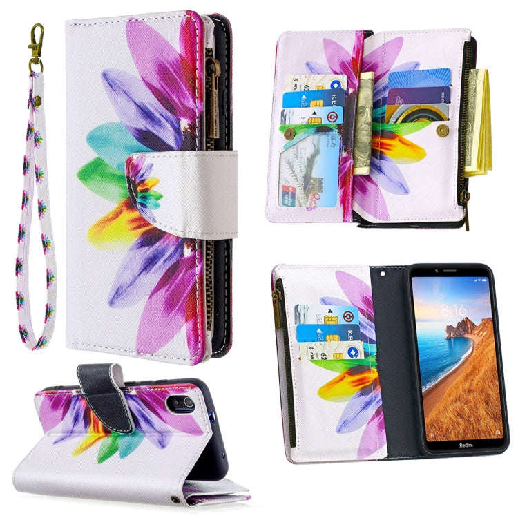 Colored Drawing Pattern Zipper Horizontal Flip Leather Case with Holder & Card Slots & Wallet, Fo...