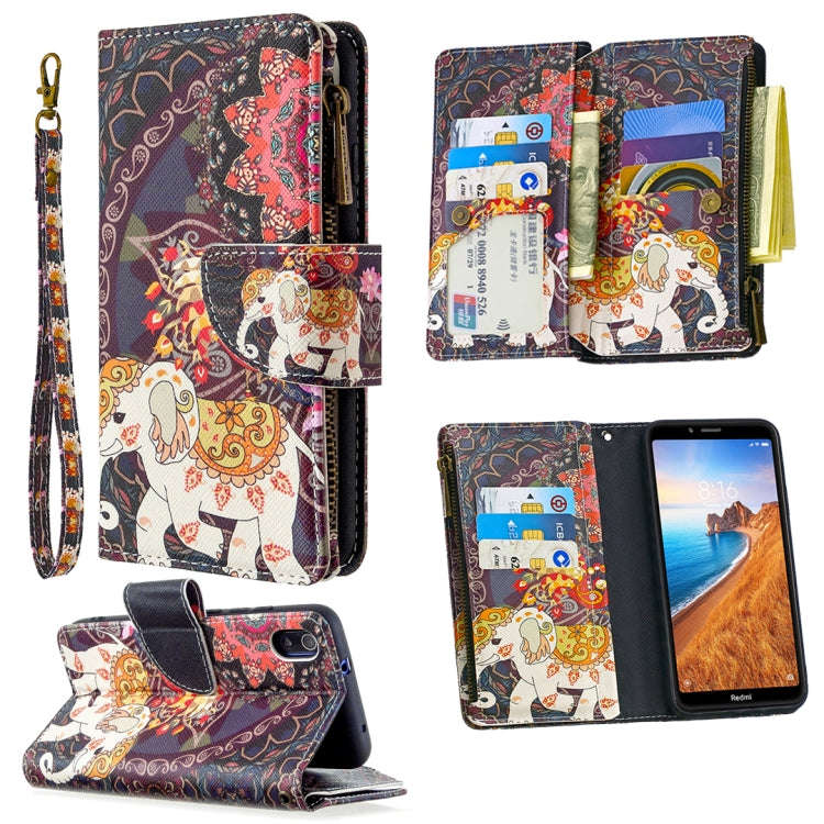 Colored Drawing Pattern Zipper Horizontal Flip Leather Case with Holder & Card Slots & Wallet, Fo...