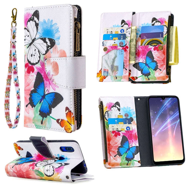 Colored Drawing Pattern Zipper Horizontal Flip Leather Case with Holder & Card Slots & Wallet, Fo...