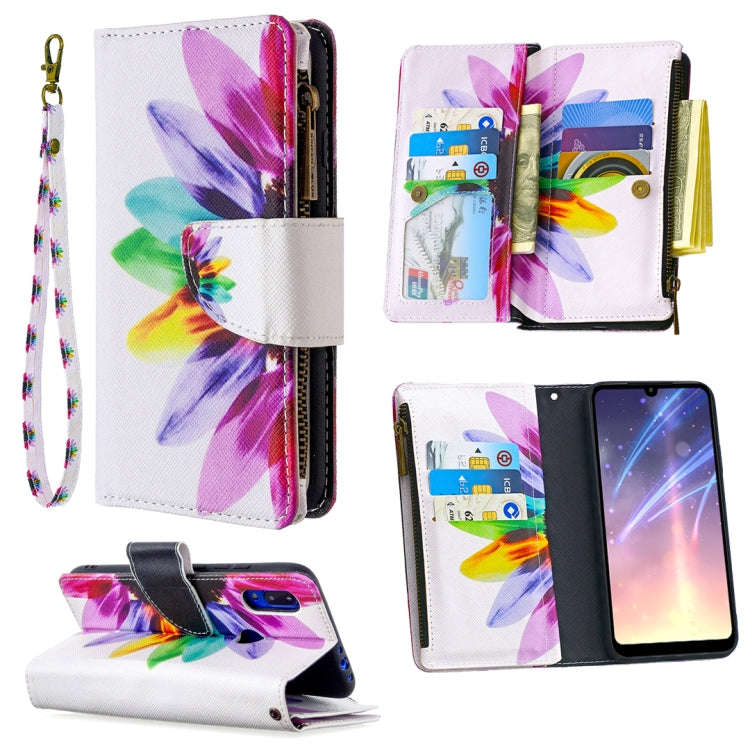 Colored Drawing Pattern Zipper Horizontal Flip Leather Case with Holder & Card Slots & Wallet, Fo...