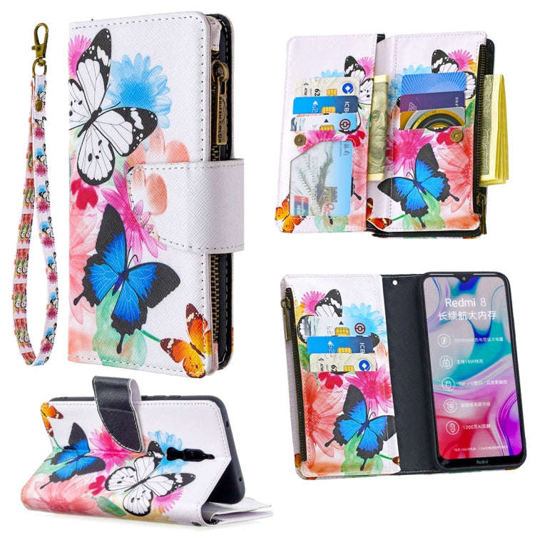 Colored Drawing Pattern Zipper Horizontal Flip Leather Case with Holder & Card Slots & Wallet, Fo...