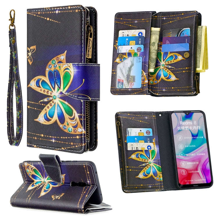 Colored Drawing Pattern Zipper Horizontal Flip Leather Case with Holder & Card Slots & Wallet, Fo...