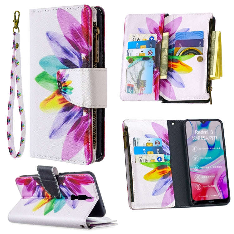 Colored Drawing Pattern Zipper Horizontal Flip Leather Case with Holder & Card Slots & Wallet, Fo...