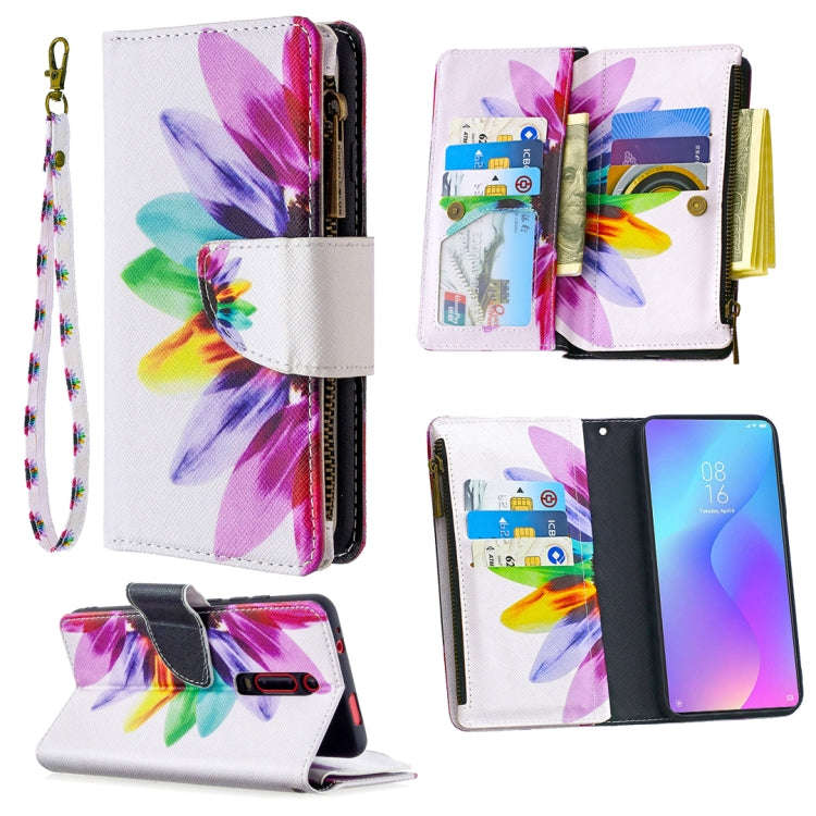 Colored Drawing Pattern Zipper Horizontal Flip Leather Case with Holder & Card Slots & Wallet, Fo...