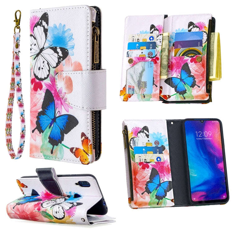 Colored Drawing Pattern Zipper Horizontal Flip Leather Case with Holder & Card Slots & Wallet, Fo...