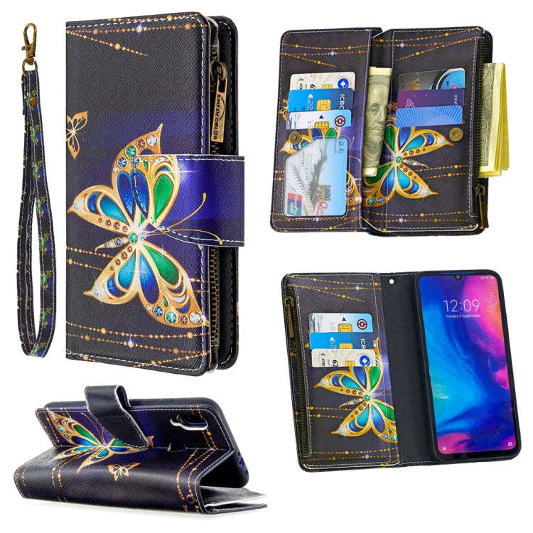 Colored Drawing Pattern Zipper Horizontal Flip Leather Case with Holder & Card Slots & Wallet, Fo...