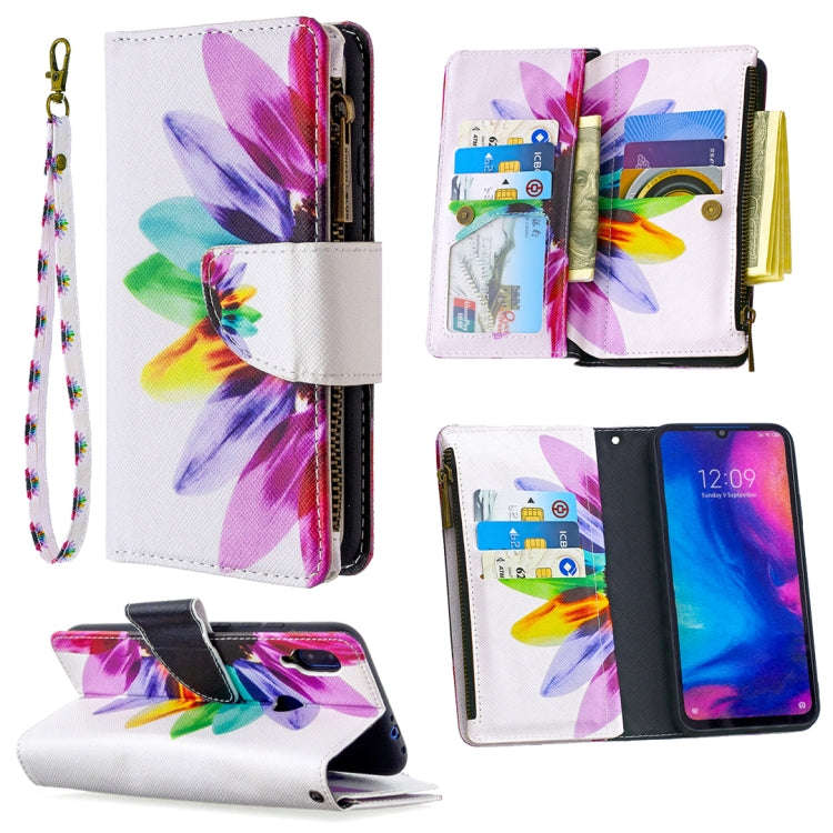 Colored Drawing Pattern Zipper Horizontal Flip Leather Case with Holder & Card Slots & Wallet, Fo...