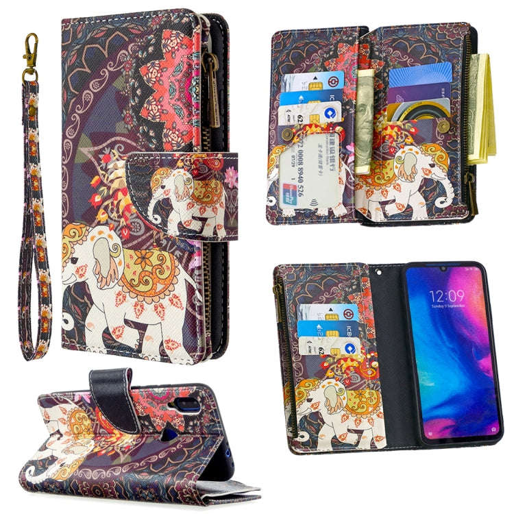 Colored Drawing Pattern Zipper Horizontal Flip Leather Case with Holder & Card Slots & Wallet, Fo...