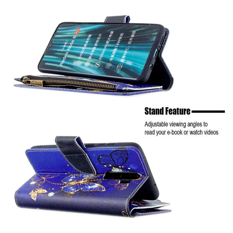Colored Drawing Pattern Zipper Horizontal Flip Leather Case with Holder & Card Slots & Wallet, Fo...