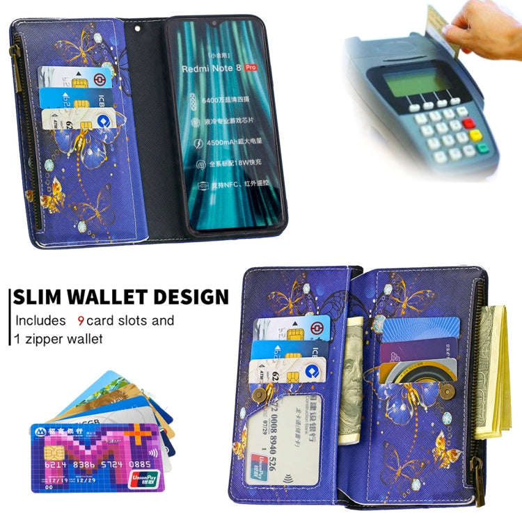 Colored Drawing Pattern Zipper Horizontal Flip Leather Case with Holder & Card Slots & Wallet, Fo...