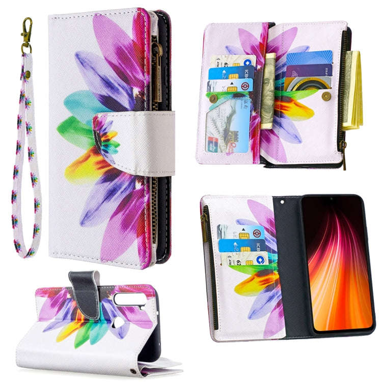 Colored Drawing Pattern Zipper Horizontal Flip Leather Case with Holder & Card Slots & Wallet, Fo...