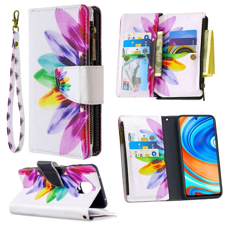Colored Drawing Pattern Zipper Horizontal Flip Leather Case with Holder & Card Slots & Wallet, Fo...