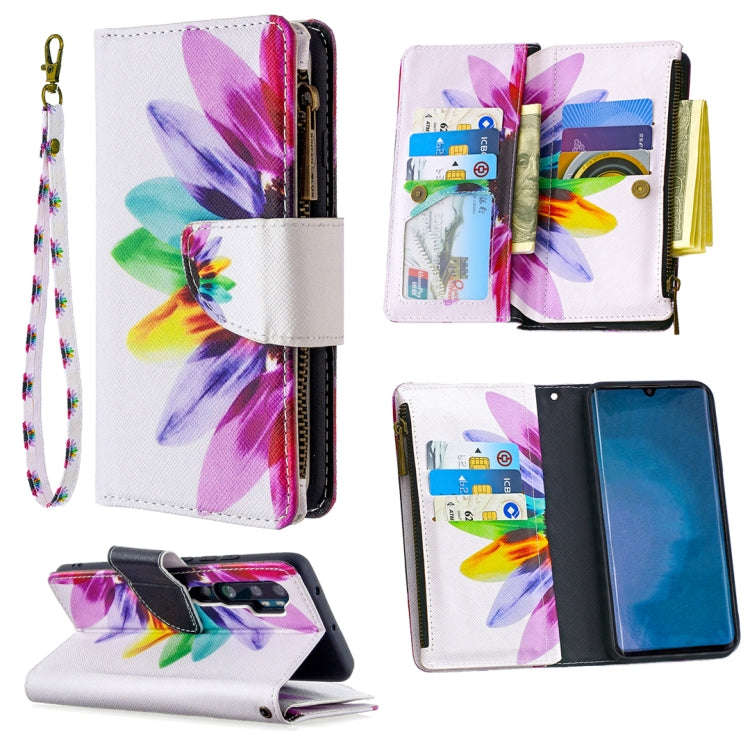 Colored Drawing Pattern Zipper Horizontal Flip Leather Case with Holder & Card Slots & Wallet, Fo...