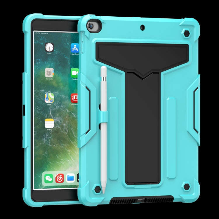 T-shaped Bracket Contrast Color Shockproof PC + Silicone Flat Protective Case, For iPad 10.2 / iP...