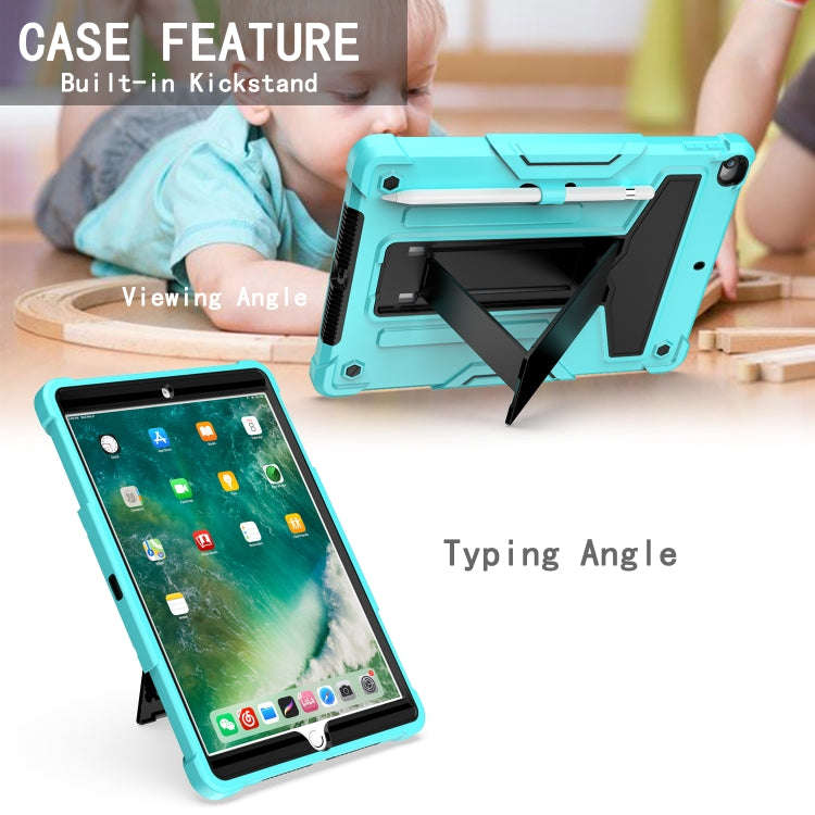 T-shaped Bracket Contrast Color Shockproof PC + Silicone Flat Protective Case, For iPad 10.2 / iP...