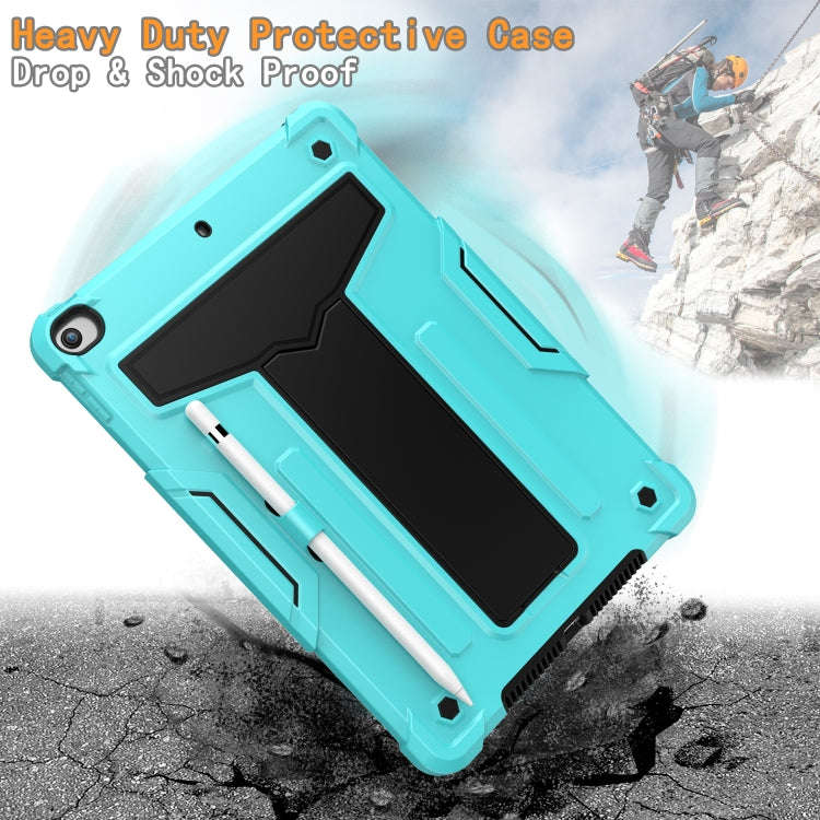 T-shaped Bracket Contrast Color Shockproof PC + Silicone Flat Protective Case, For iPad 10.2 / iP...