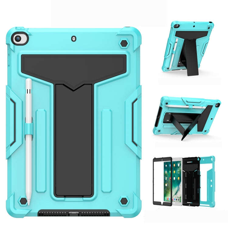 T-shaped Bracket Contrast Color Shockproof PC + Silicone Flat Protective Case, For iPad 10.2 / iP...