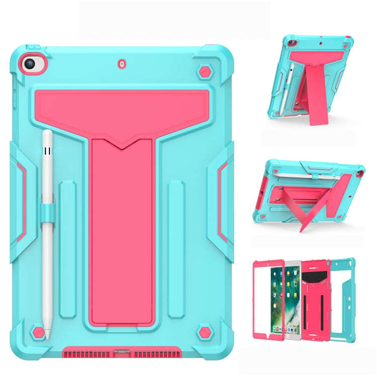 T-shaped Bracket Contrast Color Shockproof PC + Silicone Flat Protective Case, For iPad 10.2 / iP...