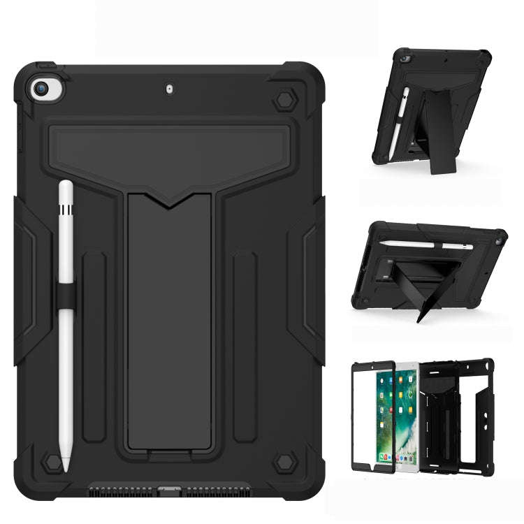 T-shaped Bracket Contrast Color Shockproof PC + Silicone Flat Protective Case, For iPad 10.2 / iP...