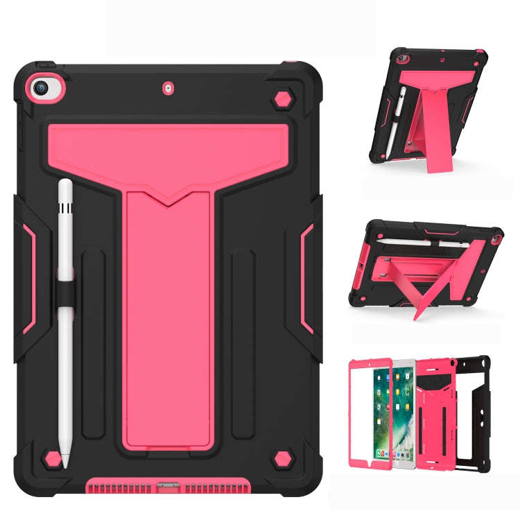 T-shaped Bracket Contrast Color Shockproof PC + Silicone Flat Protective Case, For iPad 10.2 / iP...
