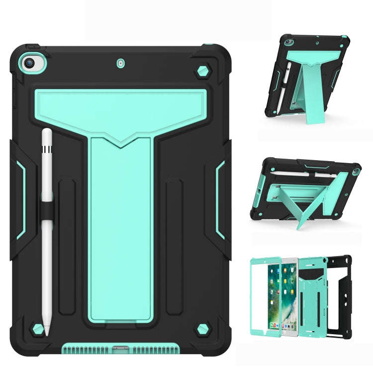 T-shaped Bracket Contrast Color Shockproof PC + Silicone Flat Protective Case, For iPad 10.2 / iP...