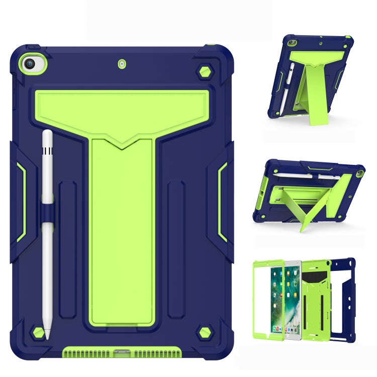 T-shaped Bracket Contrast Color Shockproof PC + Silicone Flat Protective Case, For iPad 10.2 / iP...
