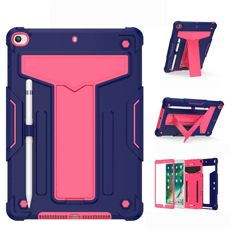 T-shaped Bracket Contrast Color Shockproof PC + Silicone Flat Protective Case, For iPad 10.2 / iP...