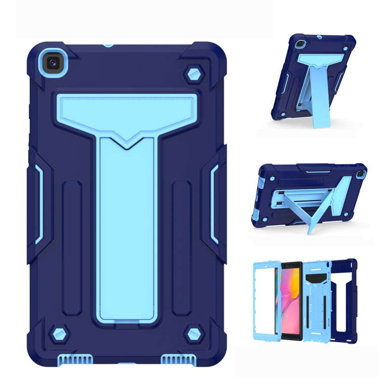 T-shaped Bracket Contrast Color Shockproof PC + Silicone Flat Protective Case, For iPad 10.2 / iP...