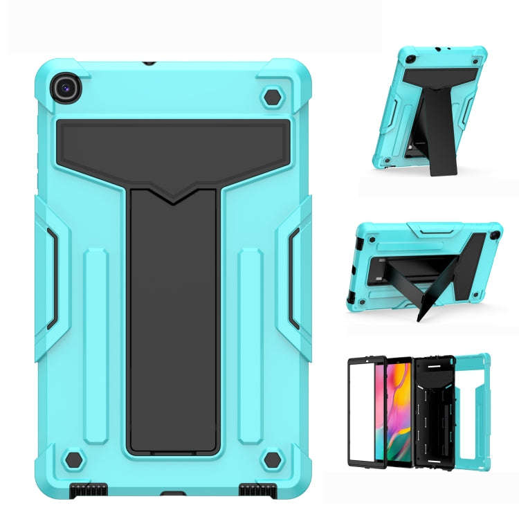 T-shaped Bracket Contrast Color Shockproof PC + Silicone Flat Protective Case, For iPad 10.2 / iP...