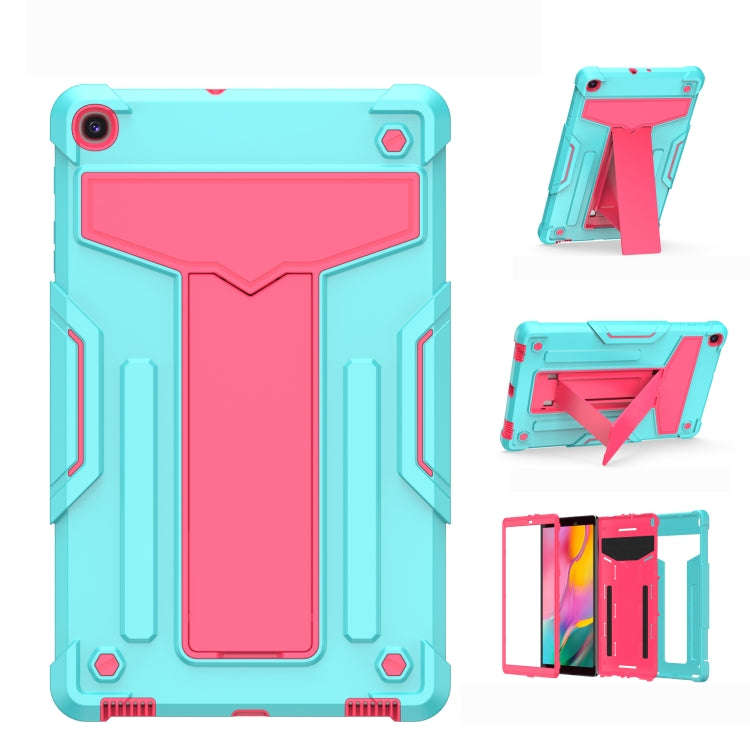 T-shaped Bracket Contrast Color Shockproof PC + Silicone Flat Protective Case, For iPad 10.2 / iP...