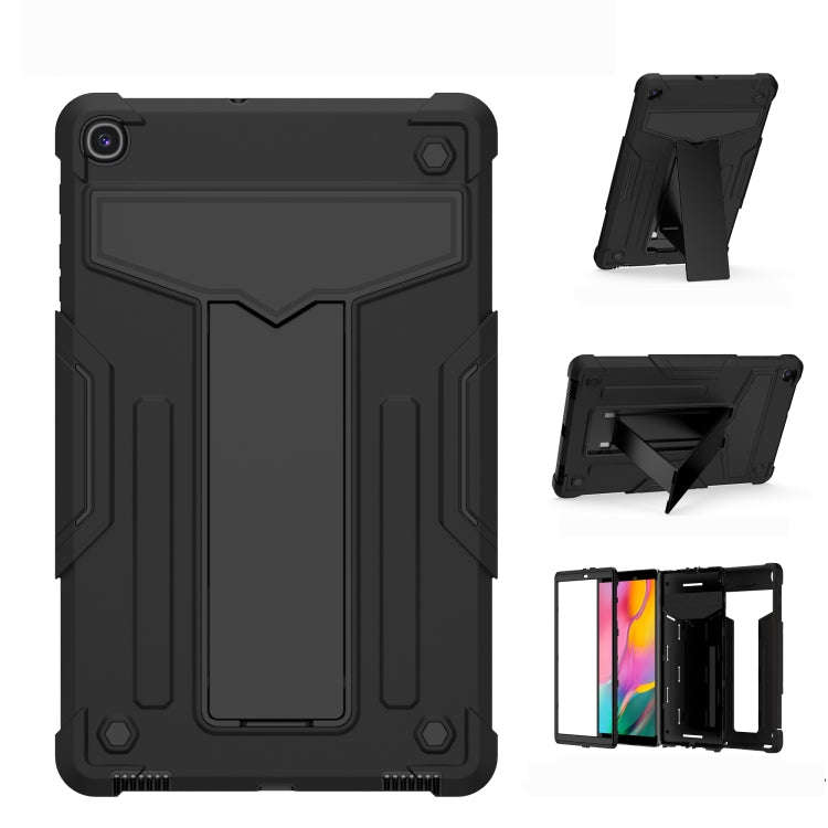 T-shaped Bracket Contrast Color Shockproof PC + Silicone Flat Protective Case, For iPad 10.2 / iP...
