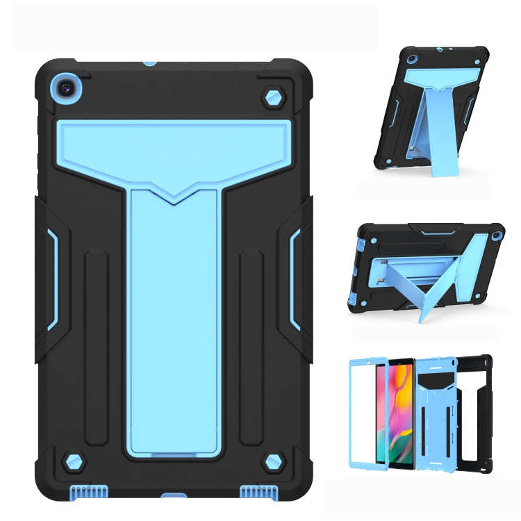 T-shaped Bracket Contrast Color Shockproof PC + Silicone Flat Protective Case, For iPad 10.2 / iP...