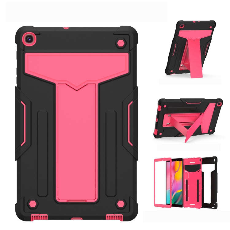 T-shaped Bracket Contrast Color Shockproof PC + Silicone Flat Protective Case, For iPad 10.2 / iP...
