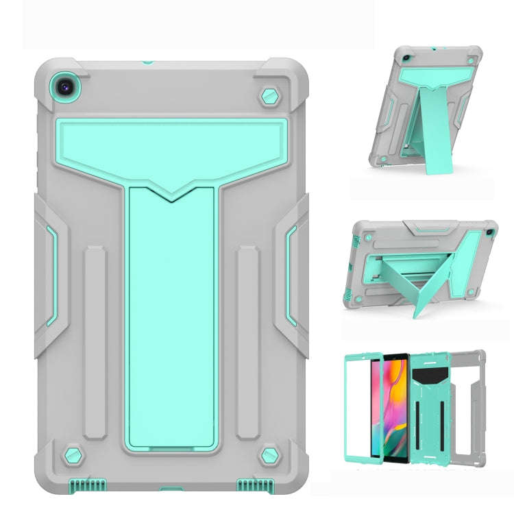 T-shaped Bracket Contrast Color Shockproof PC + Silicone Flat Protective Case, For iPad 10.2 / iP...