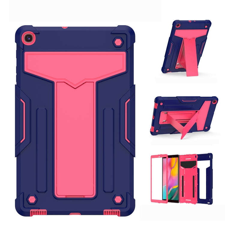 T-shaped Bracket Contrast Color Shockproof PC + Silicone Flat Protective Case, For iPad 10.2 / iP...
